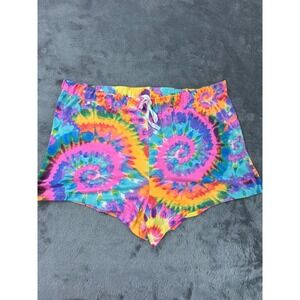 Sweet Women's/Girl's Rainbow Tye Dye Drawstring Shorts Size XL